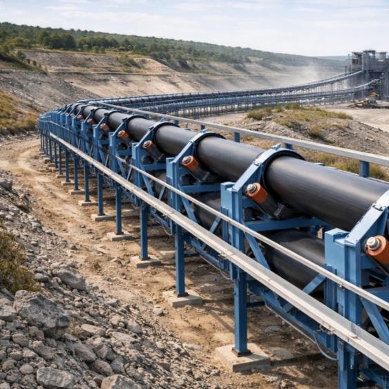 Environmental Pipe Conveyor Belt factory